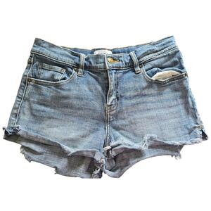Pistola Denim Shorts Frayed Hem Casual Summer Light Wash Size 27‎